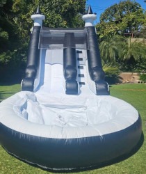 Black and white waterslide